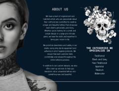 Tattoo Studio Service Offer With Artwork Samples