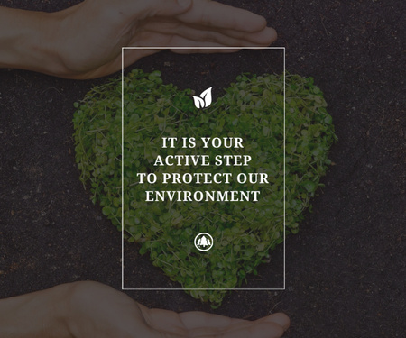 Citation About Protect Our Environment Medium Rectangle Design Template