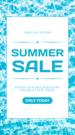 Summer Sale of Vacation Essentials Instagram Story Modelo de Design