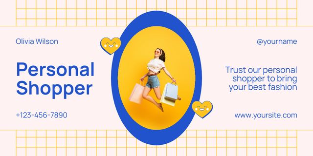 Personal Shopper for Women Twitter – шаблон для дизайну