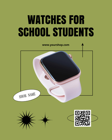 Watches for Students Offer Poster 16x20in Design Template