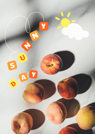 Plantilla de diseño de Summer Inspiration with Fresh Pears Poster 