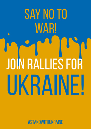 Designvorlage Ukraine Donation Poster für Poster