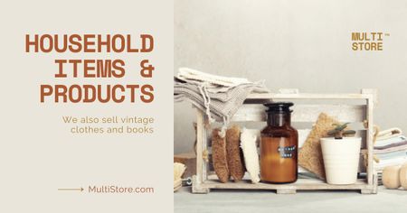 Home Basics And Products at Reduced Prices Facebook AD Design Template