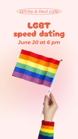 Plantilla de diseño de LGBT Friendly Cafe Invitation Instagram Video Story 