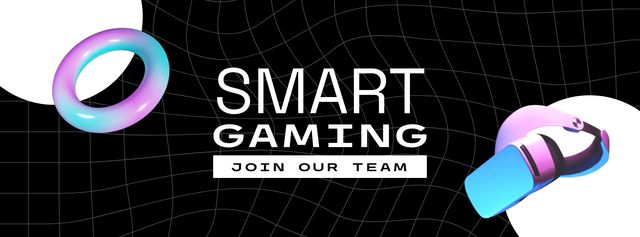 Smart Gaming Community Ad Facebook Video cover Šablona návrhu