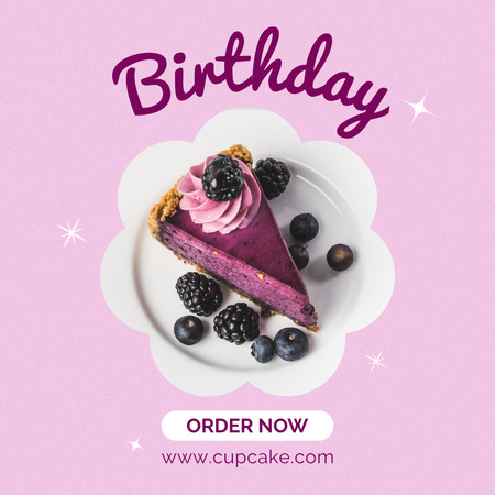 Birthday Cake Offer Instagram Design Template