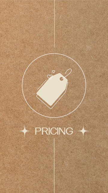 Tea Pricing Illustration Instagram Highlight Coverデザインテンプレート