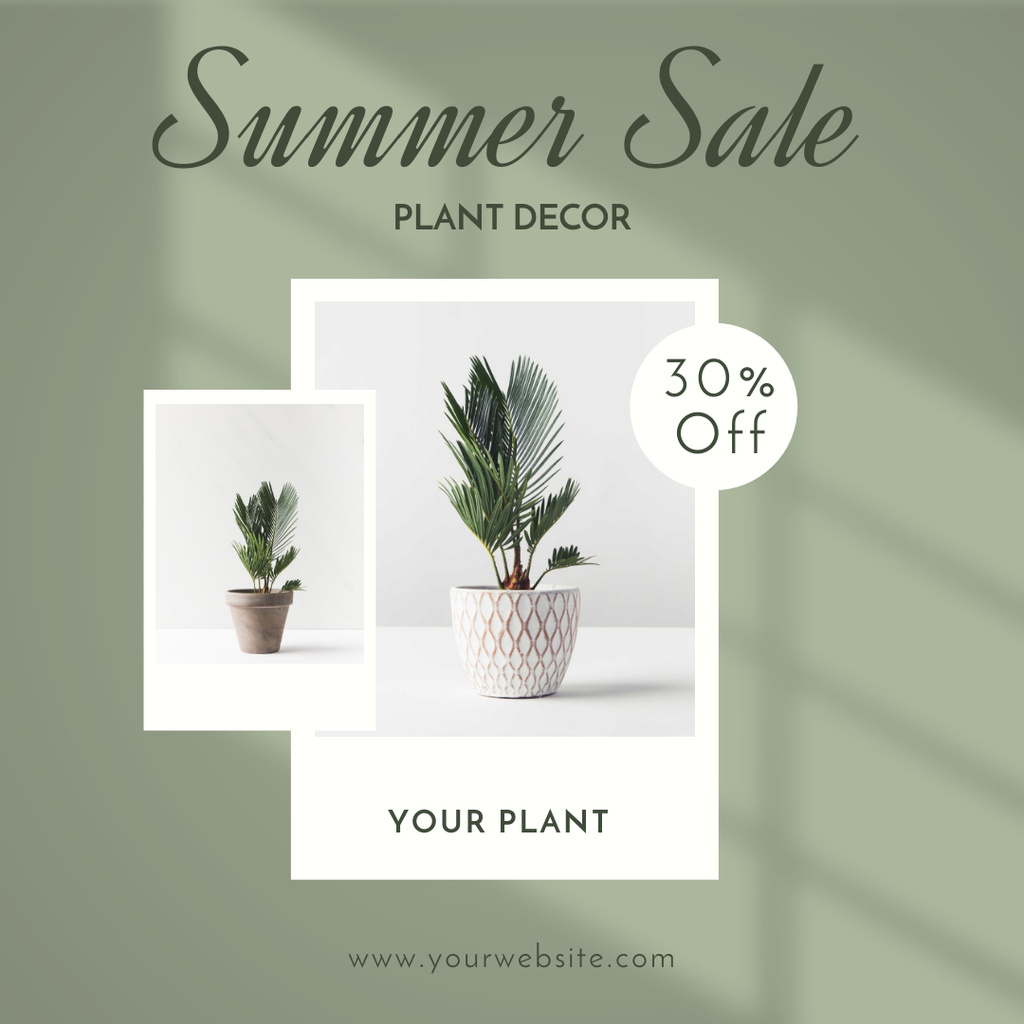 Sale of Decorative Plants Instagram Modelo de Design