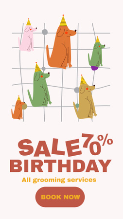 Birthday Sale 70% Off Instagram Story Design Template