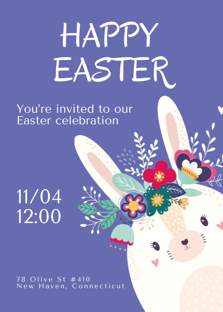 Celebrate Easter with Us and Enjoy the Festive Revelry Invitationデザインテンプレート