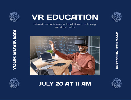 Virtual Education Ad Postcard 4.2x5.5in Design Template