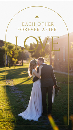 Forever Love Wedding Day Instagram Story Design Template