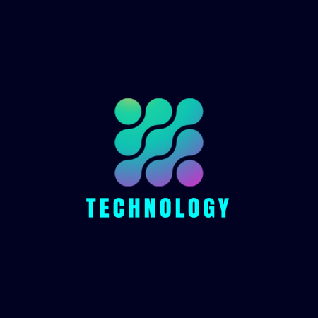 Technology Icon Logoデザインテンプレート