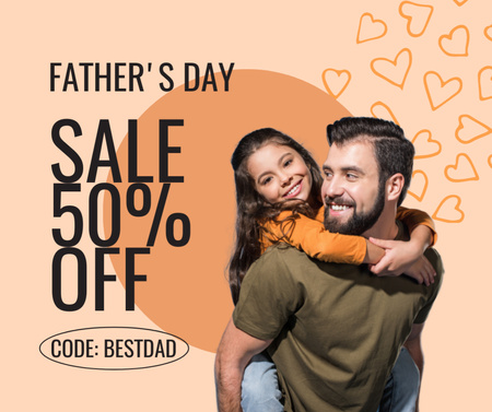 Father's Day Sale Facebook Design Template