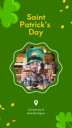Template di design Patrick's Day Celebration With Beer TikTok Video