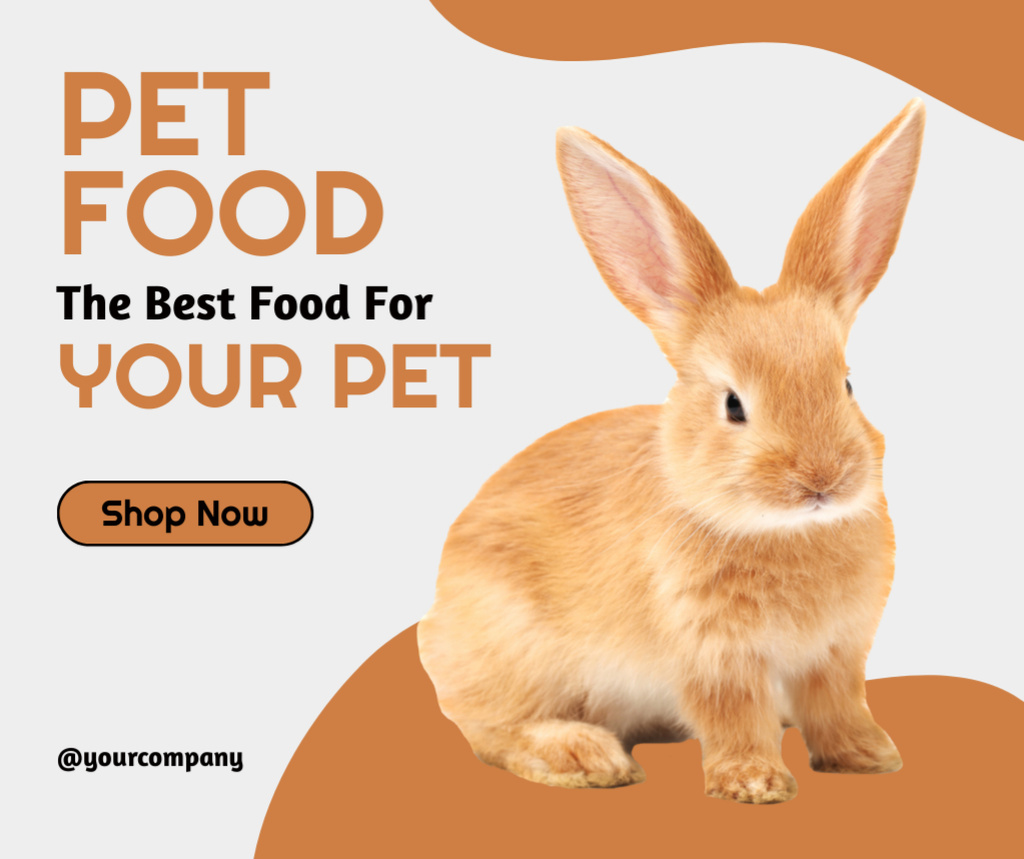 Pet Food Store Facebook Design Template