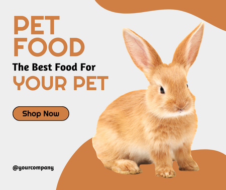 Pet Food Store Facebookデザインテンプレート