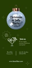  Announcement of Christmas Celebration in July in Bar