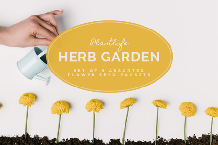 Platilla de diseño Herb Garden Ad Label