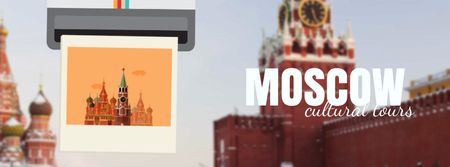 Modèle de visuel Moscow famous travelling spots - Facebook Video cover