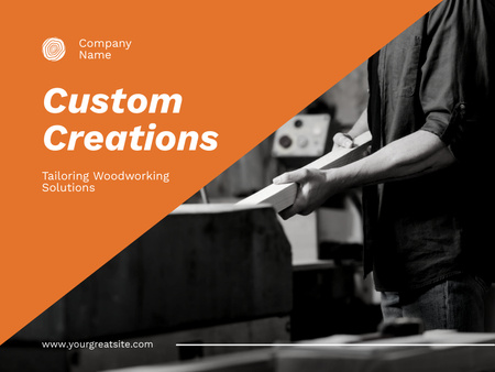 Tailored Woodworking Solutions Presentation Design Template