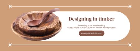 carpintaria e marcenaria Facebook cover Modelo de Design