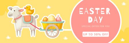 Easter Day Promotion Twitter Design Template