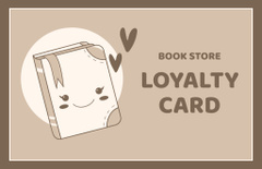 Bookstore Discount with Cute Cartoon Illustration
