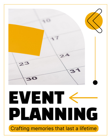 Simple Event Planning Announcement Instagram Post Vertical Design Template