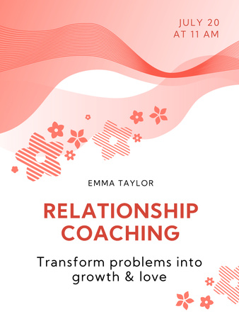 Relationship Coaching Offer Poster 36x48in Design Template