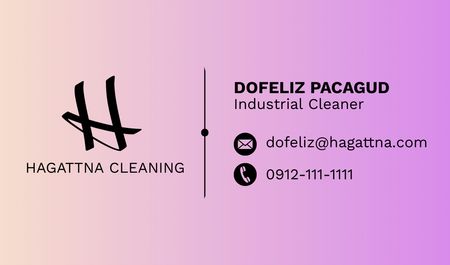Cleaning Services Offer Business Card US Design Template