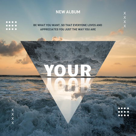 Modèle de visuel Couverture de l'album de musique "Votre" - Album Cover