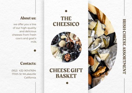 Cheese Tasting Announcement Brochureデザインテンプレート
