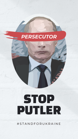 Stop Persecutor Putler Instagram Story Modelo de Design