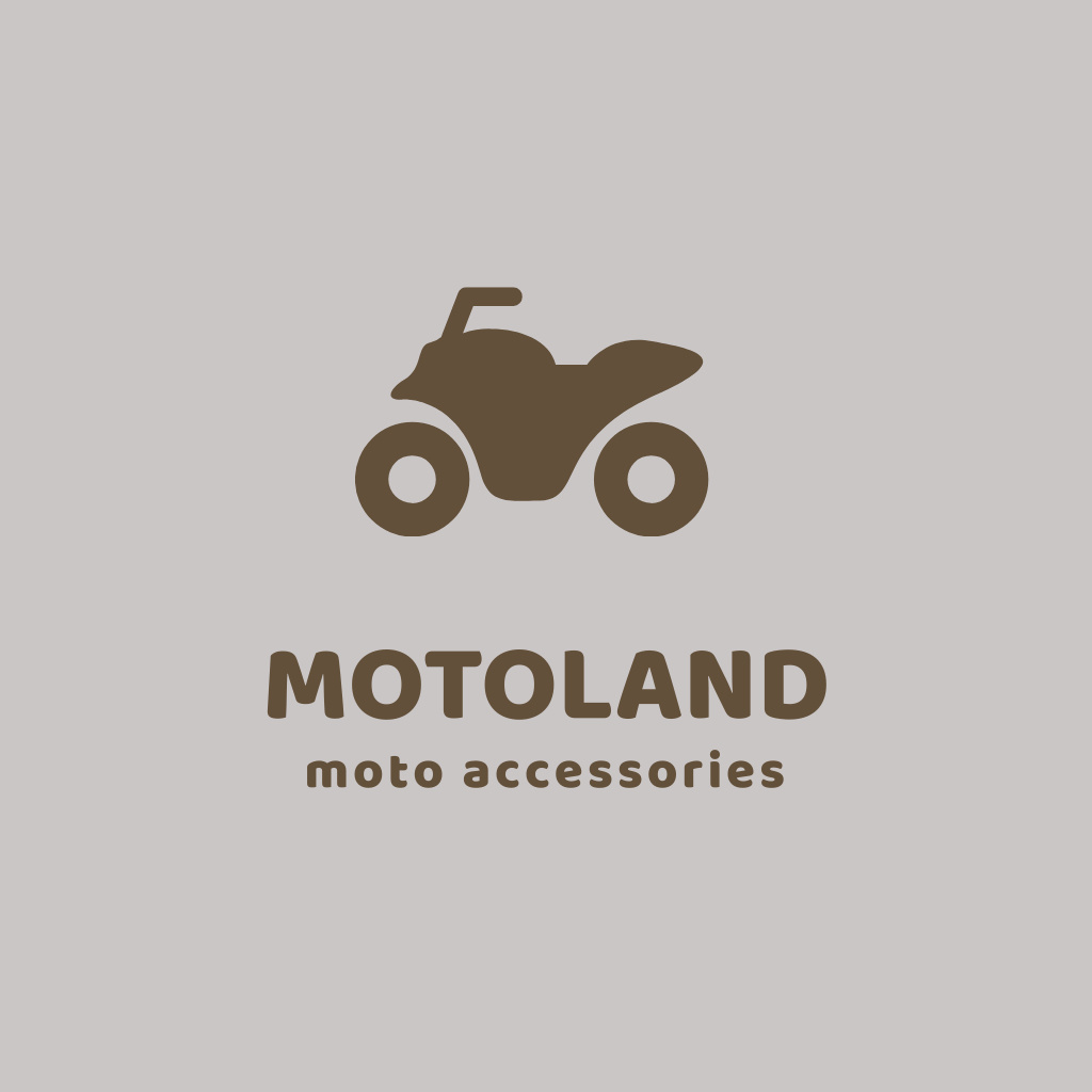 Moto Accessories Store Ad Logo Πρότυπο σχεδίασης