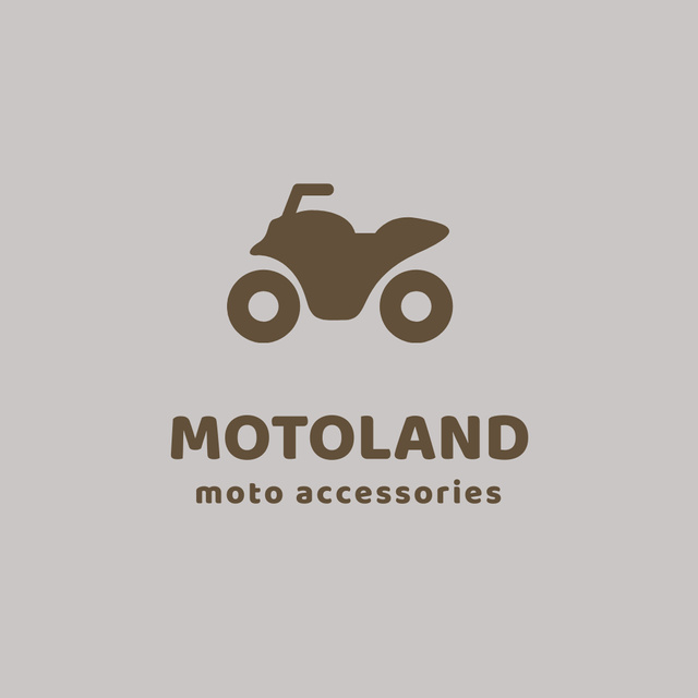 Platilla de diseño Moto Accessories Store Ad Logo