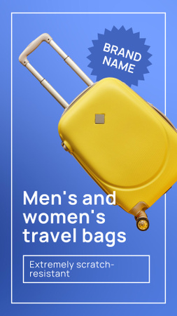 Platilla de diseño Travel Bags Sale Offer Instagram Video Story