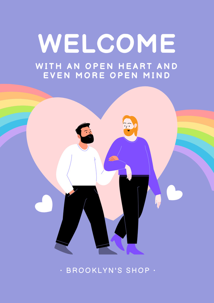 LGBT Community Invitation Poster Design Template