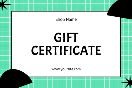 Special Gift Voucher in Green Frame Gift Certificate Πρότυπο σχεδίασης