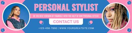Contact Personal Stylist for Consultation LinkedIn Cover Design Template