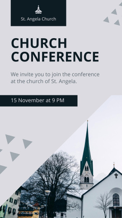 Designvorlage Church Conference Ad für Instagram Story