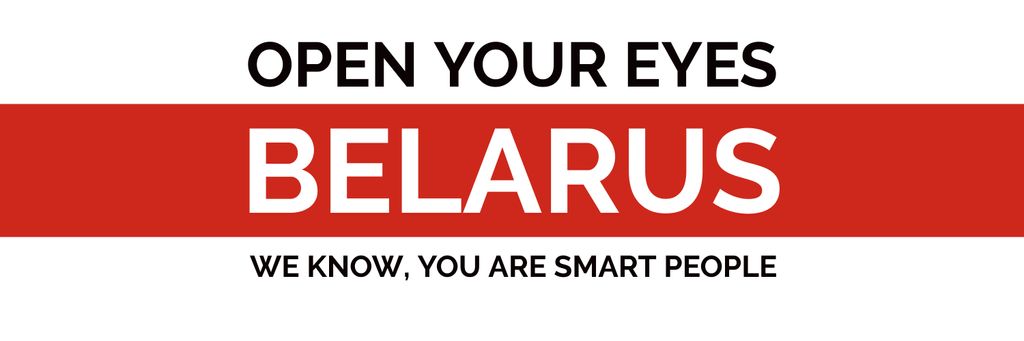 Designvorlage Open Your Eyes Belarus für Twitter