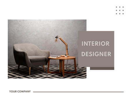 Modern Interior Design's Mood and Tones Presentation Design Template