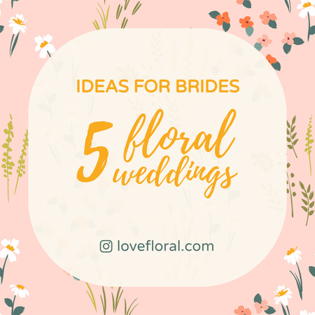 Ideas for Weddings Instagram Design Template