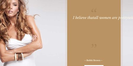 Platilla de diseño Beautiful young woman with motivational quote Image