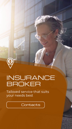 Highly Professional Insurance Broker Services Offer TikTok Video Design Template