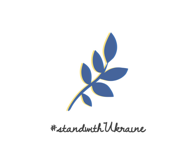 Plantilla de diseño de Stand with Ukraine Now Facebook 