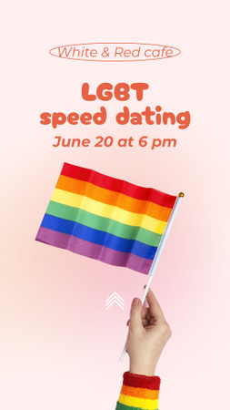 Platilla de diseño LGBT Friendly Cafe Invitation Instagram Video Story