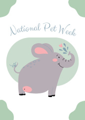 Honoring National Pet Week with Baby Elephant